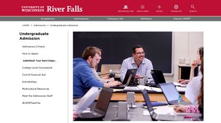 Admitted! Your Next Steps... | University of Wisconsin River Falls