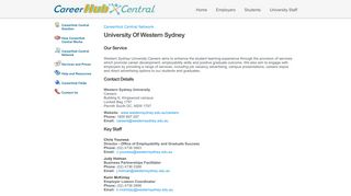 University of Western Sydney - CareerHub Central