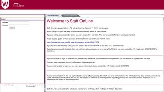 Staff Online