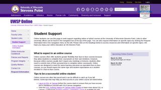 Student Support - UWSP Online | UWSP