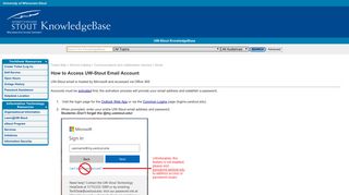 How to Access UW-Stout Email Account - UW-Stout KnowledgeBase