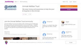 Ummah Welfare Trust - JustGiving