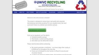 Schedule A Pick Up - UWVC Recycling