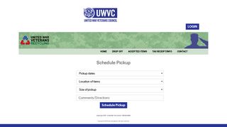 Schedule Pickup - United War Vets Council - uwvcpickup.org