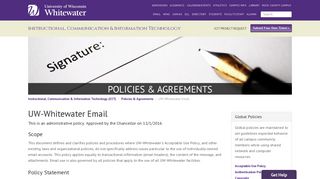 UW-Whitewater Email | University of Wisconsin-Whitewater