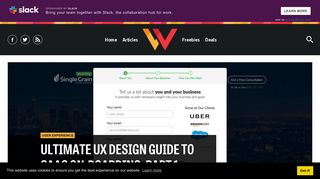 Ultimate UX Design Guide to SaaS On-Boarding, Part 1: Sign-up ...