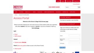 Student Portal (Moodle) - Harrow College