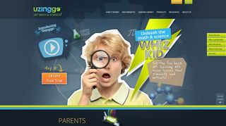 Uzinggo: Online Math and Science Lessons for the Home