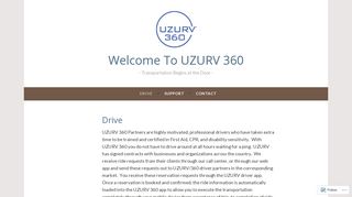 Drive – Welcome To UZURV 360