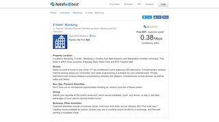 V Hotel - Bandung - Hotel WiFi Test