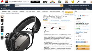 Amazon.com: V-MODA Crossfade Wireless Over-Ear Headphone ...
