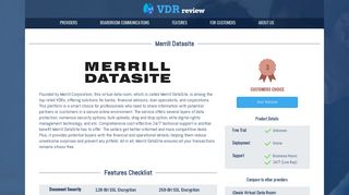 Merill DataSite Data Room Provider by virtual-data-room.org
