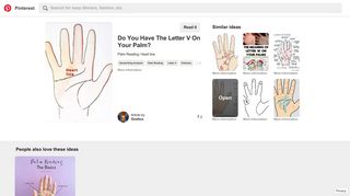 Do You Have The Letter V On Your Palm? | *Graphology* *Palmistry ...