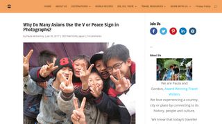 Why Do Many Asians Use the V or Peace Sign in Photographs?