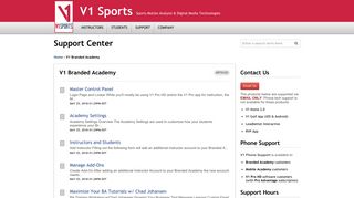 V1 Sports | V1 Branded Academy