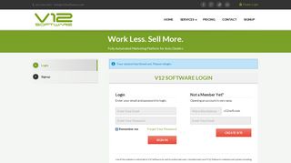 Sample Website - V12 Software