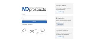 MDProspects - User Login