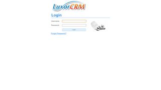 Luxor CRM 2.0 - Login