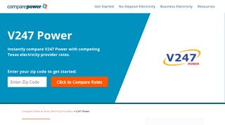 V247 Power - Compare cheap electricty rates in Texas | ComparePower