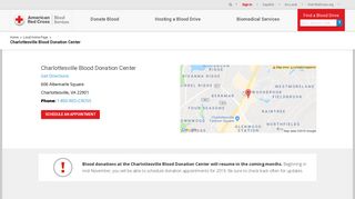 Charlottesville Blood Donation Center - Red Cross Blood Drive