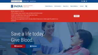 Inova Blood Donor Services - Save a Life Today. Give Blood.