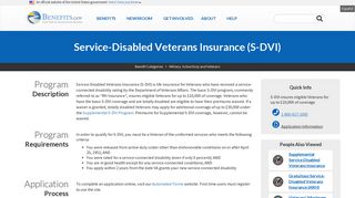 Service-Disabled Veterans Insurance (S-DVI) | Benefits.gov