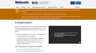 Learn About Compensation Benefits - VA/DoD eBenefits