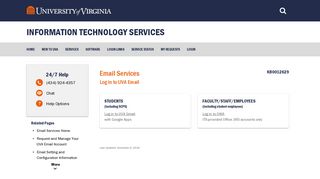 Log in to UVA Email - University Of Virginia