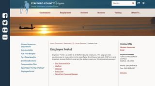 Employee Portal | Stafford County, VA - Official Website