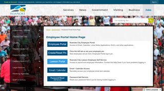 Employee Portal Home Page | Roanoke, VA