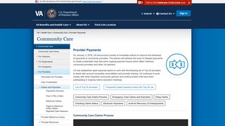 Provider Payments - Community Care - VA.gov