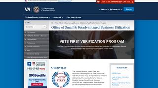 Vets First Verification Program - Office of Small ... - VA.gov