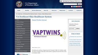 Patient Wireless Internet - VA Northeast Ohio Healthcare System