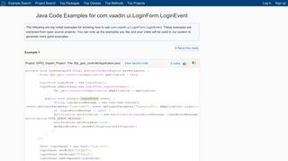 Java Code Examples com.vaadin.ui.LoginForm.LoginEvent