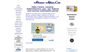 http://www. vacancy. fedcivilservice. gov. ng/ federal civil service ...