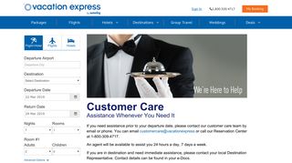 Customer Care - Vacation Express