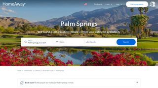 Palm Springs, CA vacation rentals: Houses & more | HomeAway