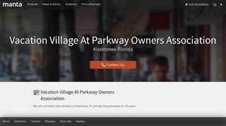 Vacation Village At Parkway Owners Association Kissimmee FL ...
