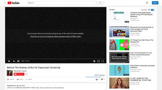 Behind The Scenes of the VA Classroom University - YouTube