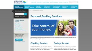 Personal Banking Services | Virginia Credit Union