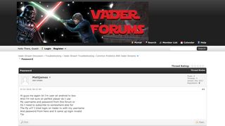Password - Vader Stream