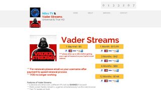 Vader Streams | Vaders Stream - Nitro TV