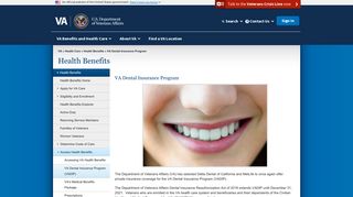 VA Dental Insurance Program - Health Benefits - VA.gov