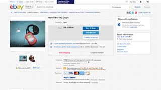 New VAG Key Login | eBay