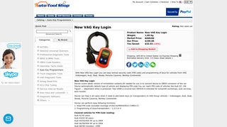 New Vag Key Login - Auto Key Programmers - Auto Tool Shop