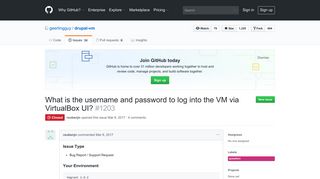 What is the username and password to log into the VM via VirtualBox ...