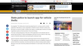 State police to launch app for vehicle thefts | Aurangabad News ...