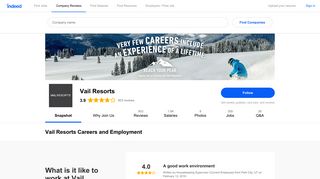 Vail Resorts Careers and Employment | Indeed.com