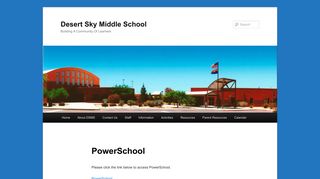 PowerSchool | Desert Sky Middle School