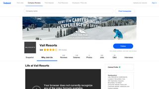 Vail Resorts Mission, Benefits, and Work Culture | Indeed.com